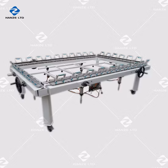 Equipamento mecânico para máquina de alongamento de serigrafia